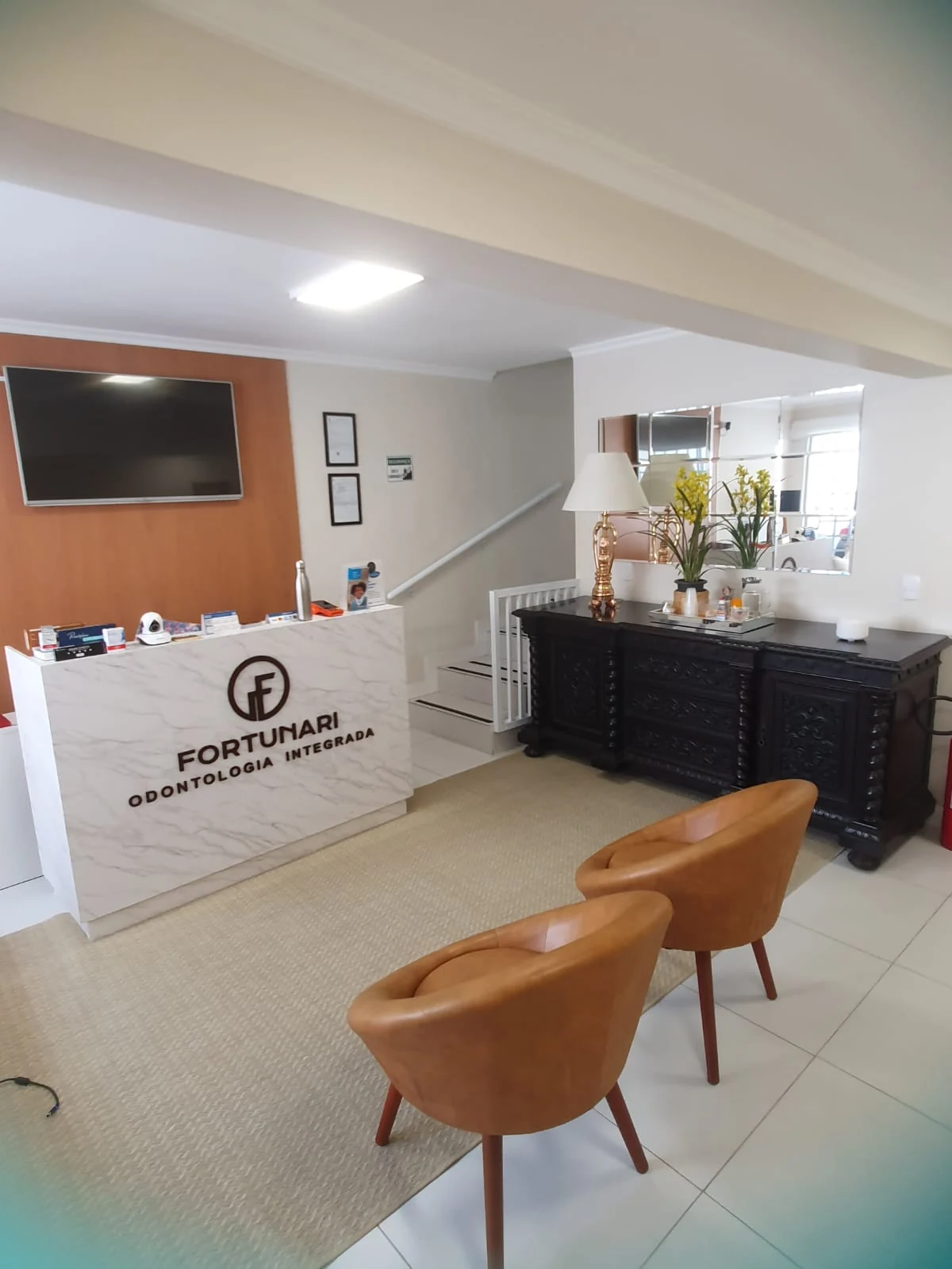 Recepção da clínica